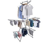 Relaxdays Séchoir à linge pliable inox