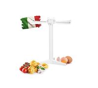 Relaxdays Séchoir à pâtes blanc avec 6 bras en plastique pour pâtes fraîches spaghetti HxlxP: 31 x 31 x 31 cm, blanc