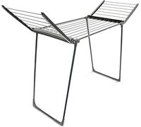 relaxdays Séchoir sur pied pliable noir