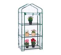 Relaxdays Serre de balcon avec 3 étagères