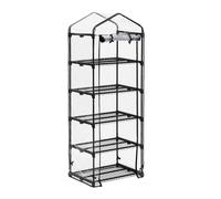 Relaxdays Serre de balcon avec 5 étagères