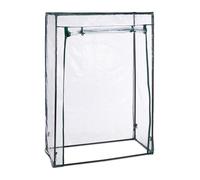 Relaxdays Serre de Jardin ou Balcon, Acier et bâche en PVC, H x L x P : 150 x 100 x 50 cm, Transparent