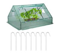 Relaxdays Serre de jardin Serre de balcon Bâche Housse Tente Semis plantes tomates 110x180x150cm