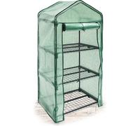 Relaxdays 10018891-348 Serre de Jardin Étagère avec Bâche Amovible Balcon Terrasse Tente