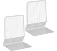 relaxdays Serre-livres en métal, lot de 2