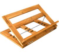 Support livre cuisine Lutrin Bambou Porte livre recettes 3 angles d'inclinaison