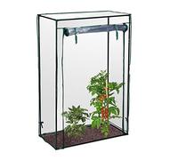 Relaxdays Serre pour Tomates Jardin PVC Terrasse Portable avec Porte Fermeture Enroulable, vert,50 x 100 x 150 cm