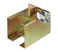Relaxdays Serrure de boîte pour remorque, sécurité Contre vol, avec Cadenas pour attelage, en métal. 1 élément
