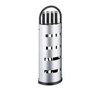 Relaxdays Serviteur de cheminée, 5 pièces, ustensiles cheminée avec tisonnier, Pelle, balayette, Pince & Support, Noir