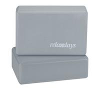 Relaxdays Set 2x Bloc Yoga Brique diff. couleurs