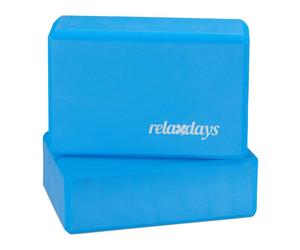 Relaxdays Set 2x Bloc Yoga Brique diff. couleurs