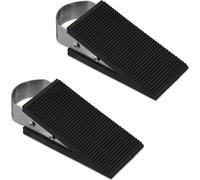 relaxdays Set de 2 cales de porte en caoutchouc