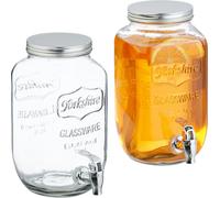 relaxdays Set de 2 distributeurs de boissons 3,5 litres