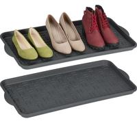 relaxdays Set de 2 égouttoirs à chaussures pour 3 paires