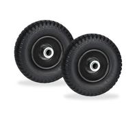 relaxdays Set de 2 roues de brouette 2.50-4
