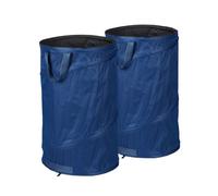 Relaxdays Set de 2 sacs de jardin pop-up 120L bleu