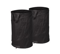 Relaxdays Set de 2 sacs de jardin pop-up 120L noir