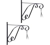 relaxdays Set de 2 supports pour pots de fleurs