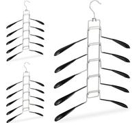 relaxdays Set de 3 cintres multicouches