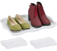 relaxdays Set de 3 égouttoirs à chaussures pour 2 paires
