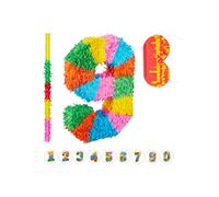 relaxdays Set de 3 pinata chiffre 9