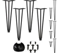 relaxdays Set de 4 Hairpin Legs avec 3 entretoises