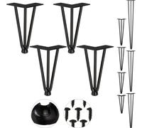 relaxdays Set de 4 Hairpin Legs avec 3 entretoises