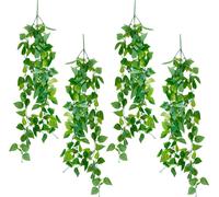 relaxdays Set de 4 lierre artificiels