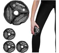 relaxdays Set de 4 pads de refroidissement pour les genoux en noir