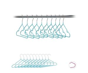 Relaxdays Set de 40 cintres pour enfants turquoise
