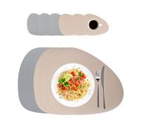 Relaxdays Set de 6 sets de table + sous-verres