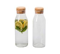 Relaxdays Set de carafe en verre avec couvercle
