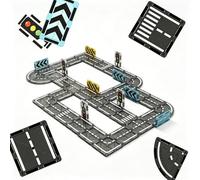 Relaxdays Set de routes magnétiques pour enfants