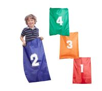 relaxdays Set de sacs gonflables rouge, bleu, vert, orange, 4 pièces