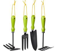 relaxdays Set d'outils de jardin 4 pièces