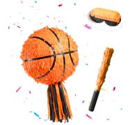 Relaxdays Set piñata ballon avec bâton & masque