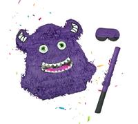Relaxdays Set Piñata Monstre avec tige et masque