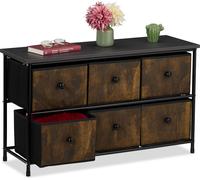 relaxdays Sideboard 6 tiroirs