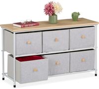 relaxdays Sideboard 6 tiroirs