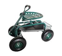 Relaxdays Siège de jardin mobile avec rangement