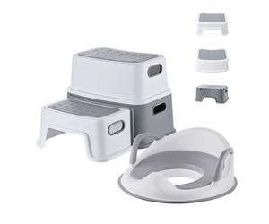 Relaxdays Siège WC enfant + marchepied