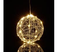 relaxdays Sphère décorative LED 15 cm