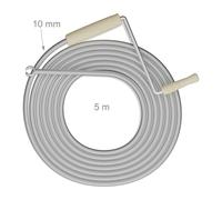 relaxdays Spirale de nettoyage de tuyaux Manivelle & griffe