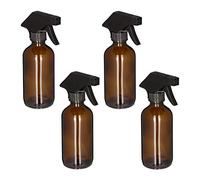 relaxdays Flacon pulvérisateur en verre 230ml Set de 4 pièces
