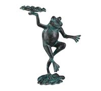 Relaxdays Statue de jardin Grenouille dansante