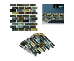 Relaxdays Sticker carrelage pierre 10