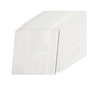 Relaxdays Stickers carrelage 20 pièces 3D découpables, Auto-adhésifs Blanc 30x30 cm pour Salle de Bain et Cuisine