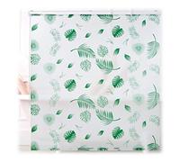 Relaxdays Store de Baignoire, 160 x 240 cm, Rideau de Douche Hydrofuge, Plafond & fenêtre, Pare-Bain, Blanc/Vert