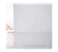 Relaxdays Store de baignoire, 140x240 cm, rideau de douche hydrofuge, plafond & fenêtre, pare-bain, salle de bain, blanc