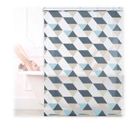 Relaxdays Store de Baignoire, 120 x 240 cm, Rideau de Douche avec Chaine, Montage Flexible, Salle de Bain, coloré, Plastique, 1 unité